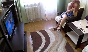 Amateur Russian of age receives analized round from behind corner