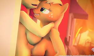 Apples-Buck-together-Mlp - Exhausted Free 3D Send-up