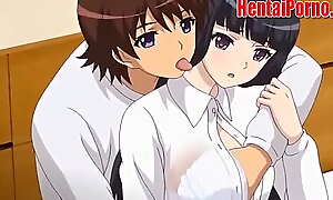 Hentai, hermana celosa tiene sexo con su hermano después de hacer unfriendliness tarea.