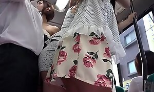 Asian Babes Be captivated by on The Bus