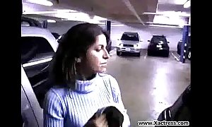 Milf sucks men cock with reference to parking lot